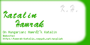 katalin hamrak business card